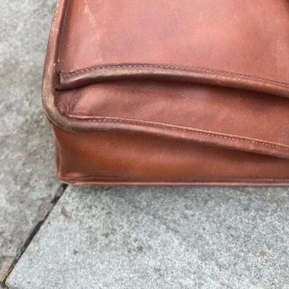 RARE Vintage Coach Beekman Briefcase 1990s - Made in Italy - Picture 8 of 12